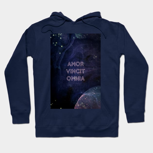 Amor Vincit Omnia Hoodie by missguiguitte